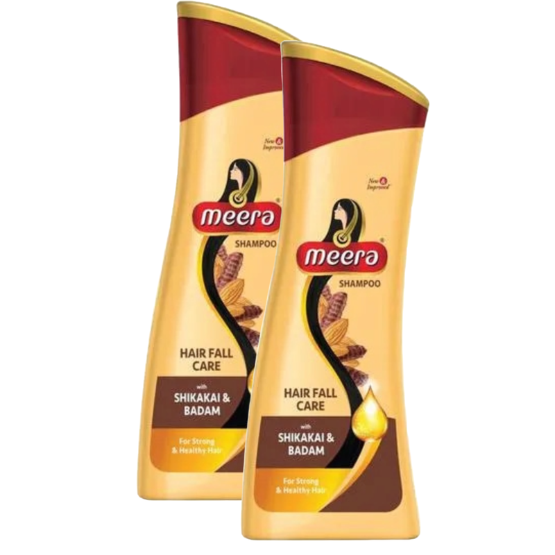 Meera Shikakai & Badam Hairfall Care Shampoo - 80ml (Pack of 2)