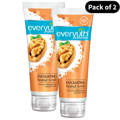Everyuth Naturals Exfoliating Walnut Scrub, 50G (Pack Of 2)