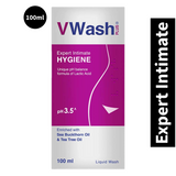 VWash Plus Expert Intimate Hygiene With Tea Tree Oil Liquid Wash - 100 ml