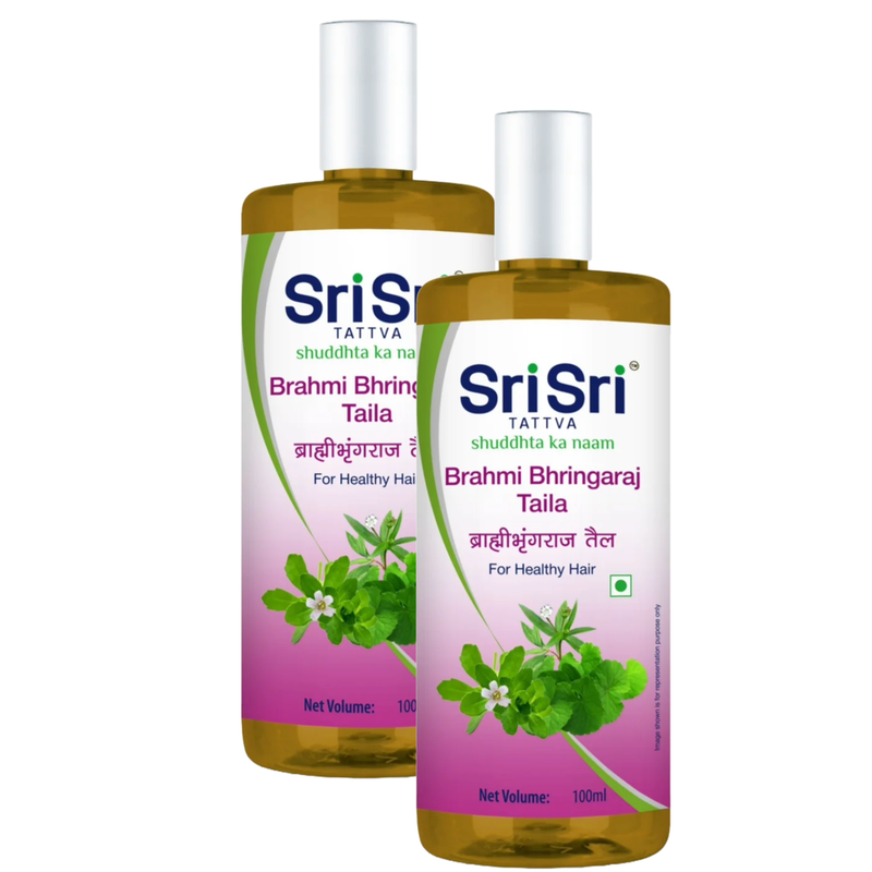 Sri Sri Brahmi Bhringaraj Taila For Hair Oil - 100ml (Pack Of 2)