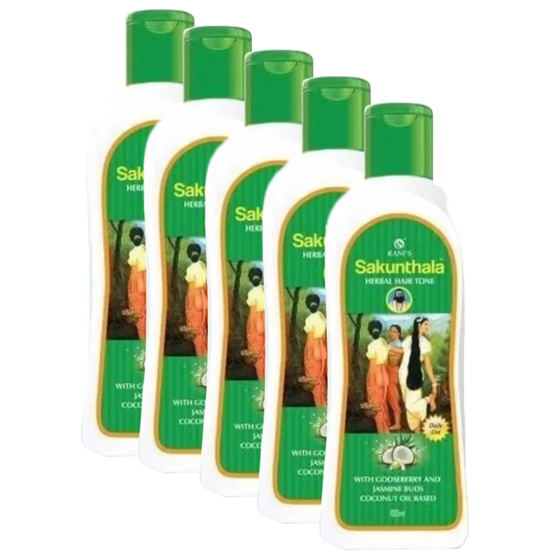 Ranis Sankunthala Herbal Hair Tone Oil - 80ml (Pack Of 5)