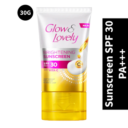 Glow & Lovely Brightening Sunscreen SPF 30 PA+++ Cream 30g