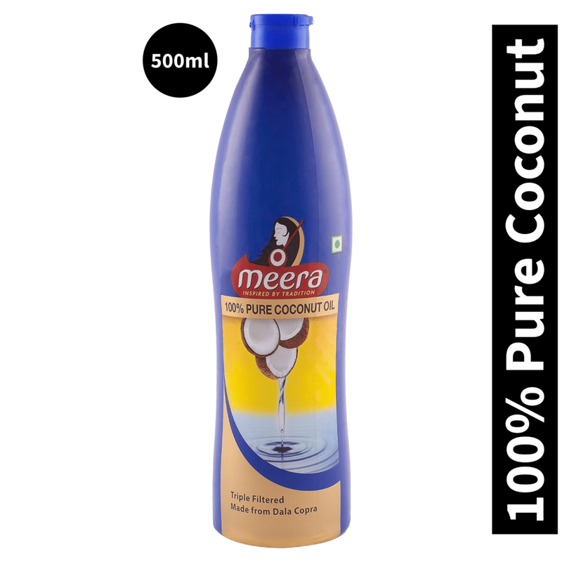 Meera Herbal Pure Coconut Hair Oil (500ml)