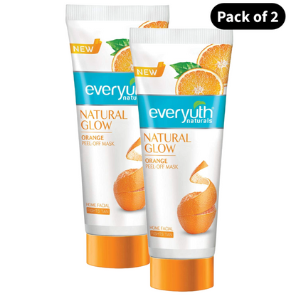 Everyuth Naturals Natural Glow Orange Peel-off Mask, Pack of 2 - 50g