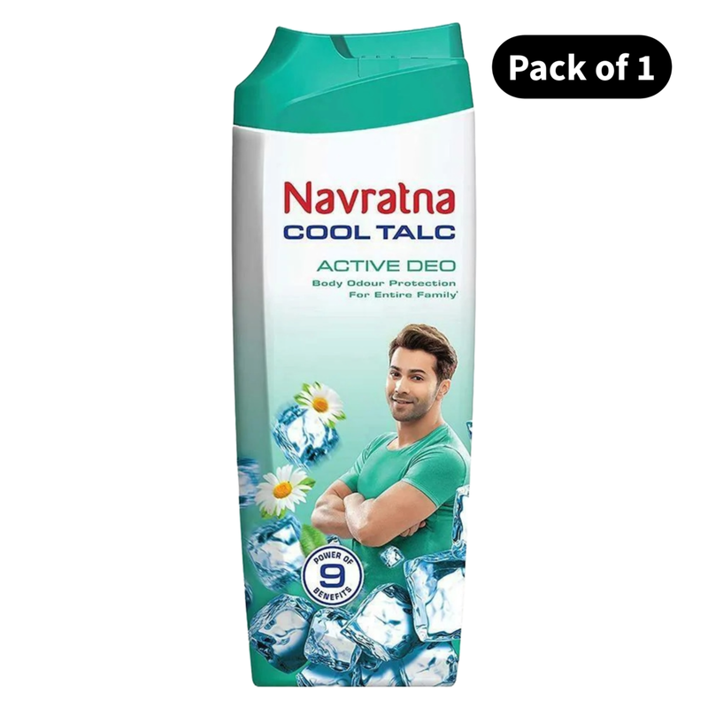 Herbal Active Deo Cool Talc Navratna - (50g)