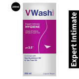 VWash Plus Expert Intimate Hygiene With Tea Tree Oil Liquid Wash - 200ml