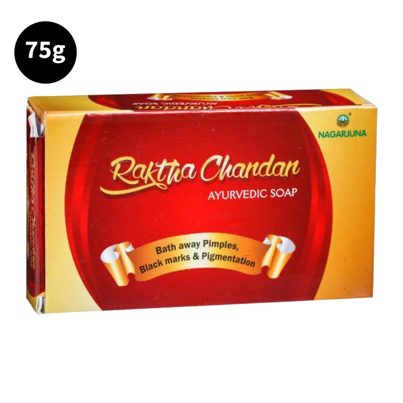 Nagarjuna Raktha Chandan Ayurvedic Pimples & Black Marks Pigmentation Soap 75g