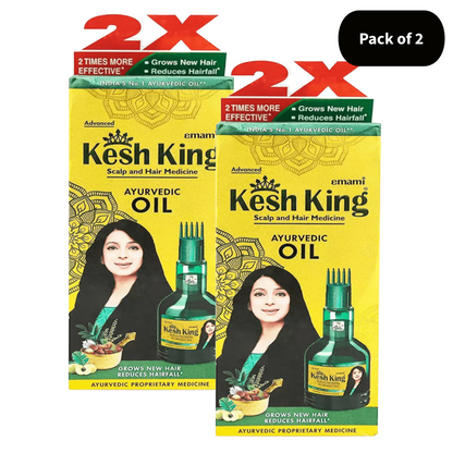 Kesh King Ayurvedic Scalp and Hair Medicinal Oil 100 ml (Pack Of 2)