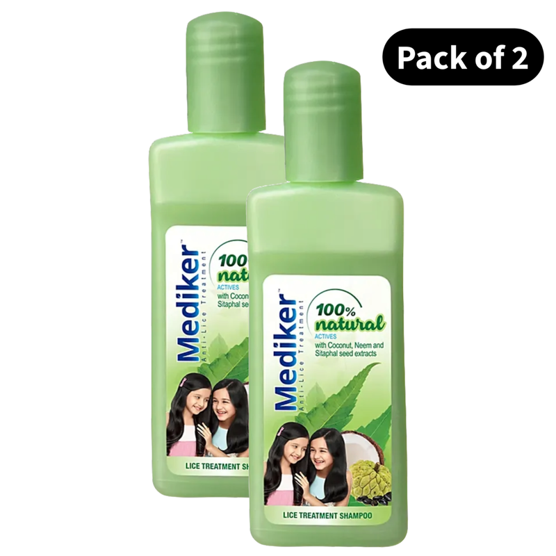 Shampoo Mediker Treatment Anti-Lice - 50 ml Pack of 2