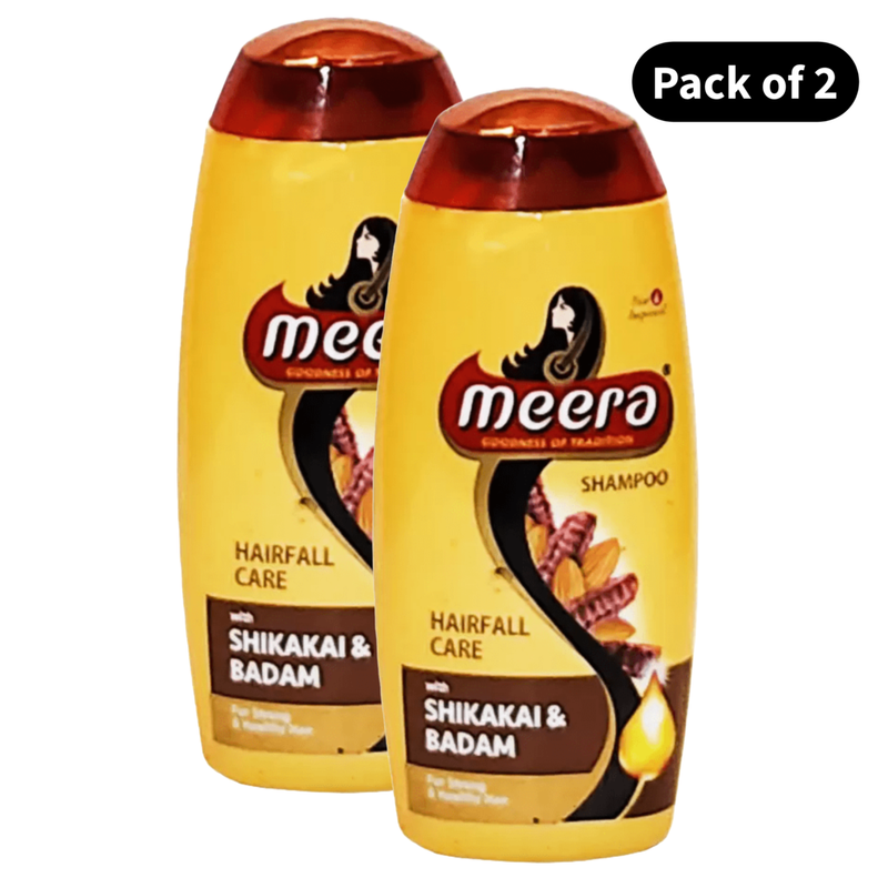 Meera Hair Fall Care Shampoo Bottle - Pack Of 2 (45ml)