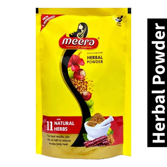 Meera Hair Wash Powder - For Strong & Healthy Bottle (40g)