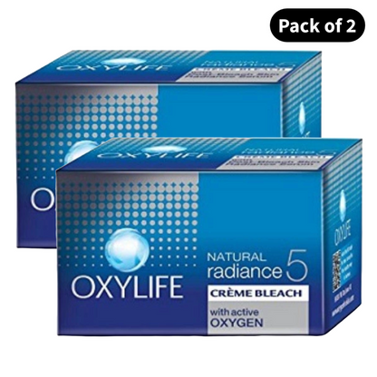 Oxylife Bleach Oxygen Power With Skin Radiance Serum, 9G(Pack Of 2)