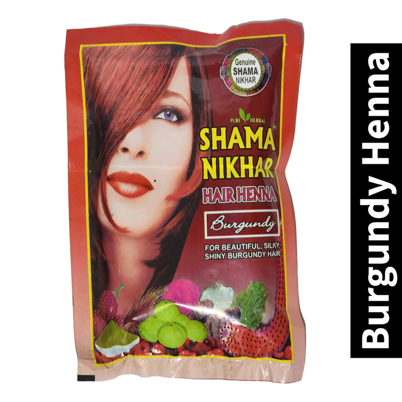 Shama Nikhar Mehandi Henna Burgundy Colour Hair - 45g