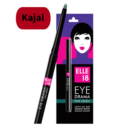 Elle 18 Eye Drama Kajal - Pine Green (0.35gm)