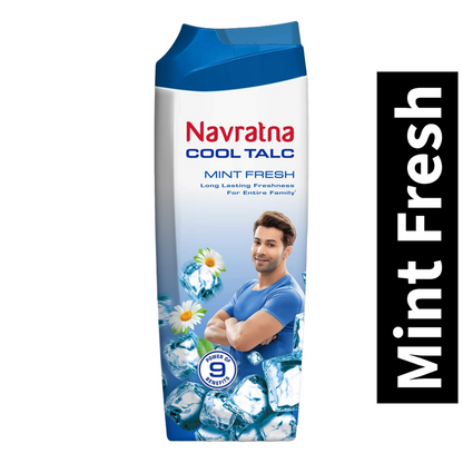 Mint Fresh Cool Talc Navratna Oil - (50g)