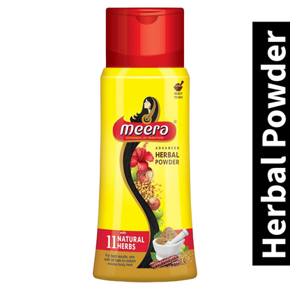 Meera Hair Wash Powder - For Strong & Healthy Bottle (150g)