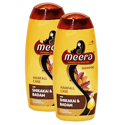 Meera Shikakai And Badam Hairfall Care Shampoo - 45ml (Pack of 2)