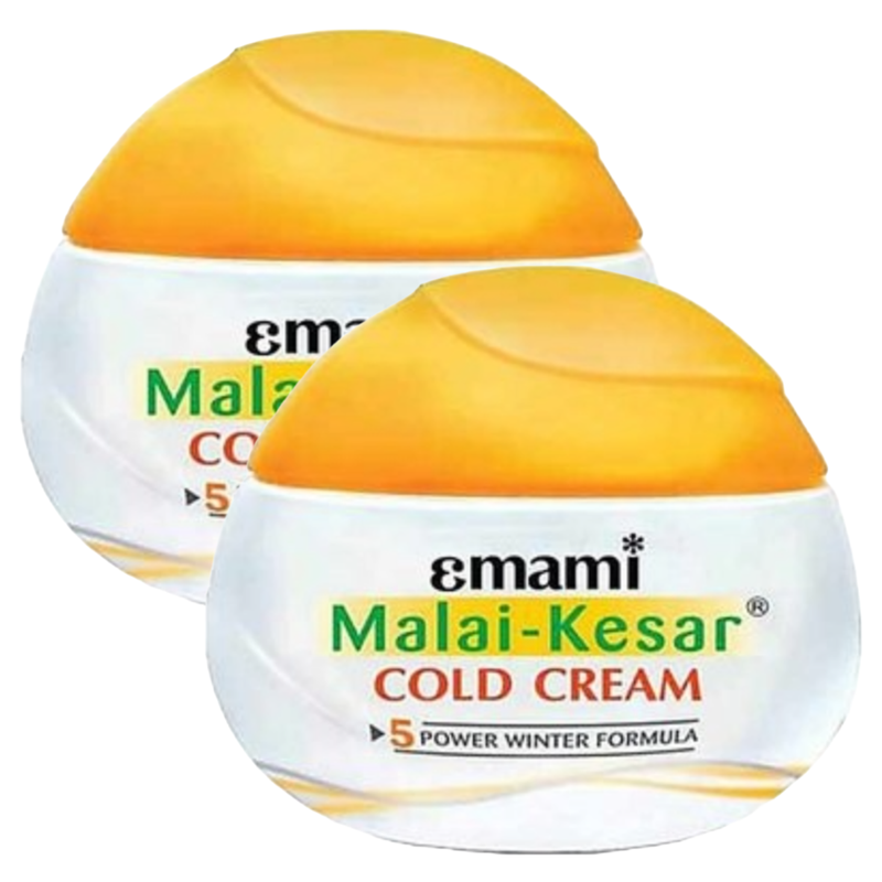 Emami Malai Kesar Cold Cream 60ml - Pack of 2