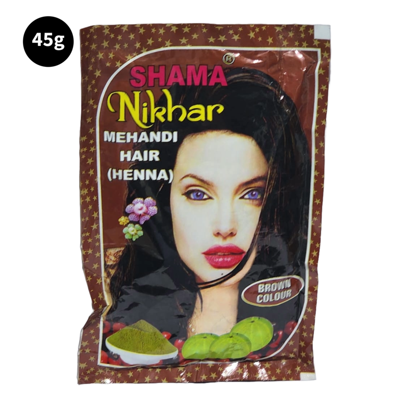 Shama Nikhar Mehandi Henna Hair - Brown Colour (45gm)