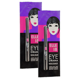 Elle 18 Eye Drama Super Black Kajal - Pack of 2 (0.35gm)