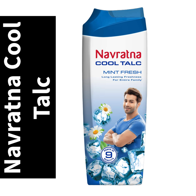 Navratna Mint Fresh Cool Talc Relaxes, - 50g