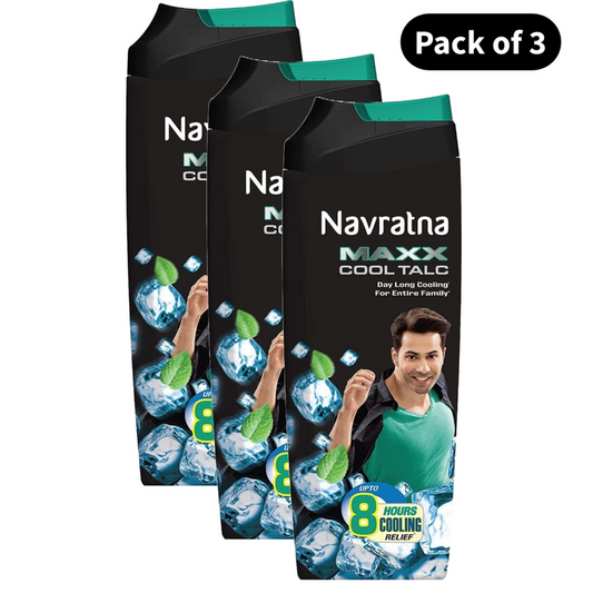 Navratna Maxx Cool Talc - Pack Of 3 (100g)