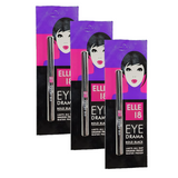 Elle 18 Eye Drama Super Black Kajal - Pack of 3 (0.35gm)