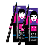 Elle 18 Eye Drama Super Blue Kajal - Pack of 2 (0.35gm)