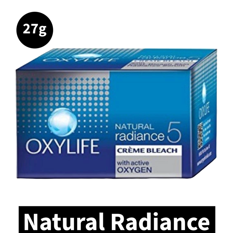 Oxylife Natural radiance 5 Creme Bleach All Skin Type - 27gm Pack Of 1