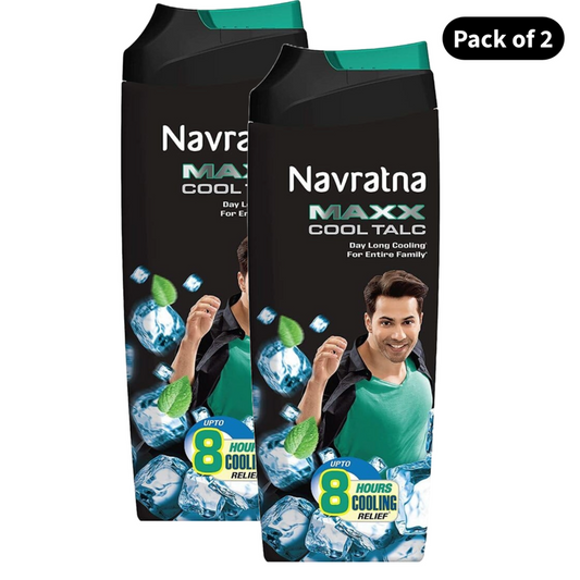 Navratna Maxx Cool Talc - Pack Of 2 (100g)