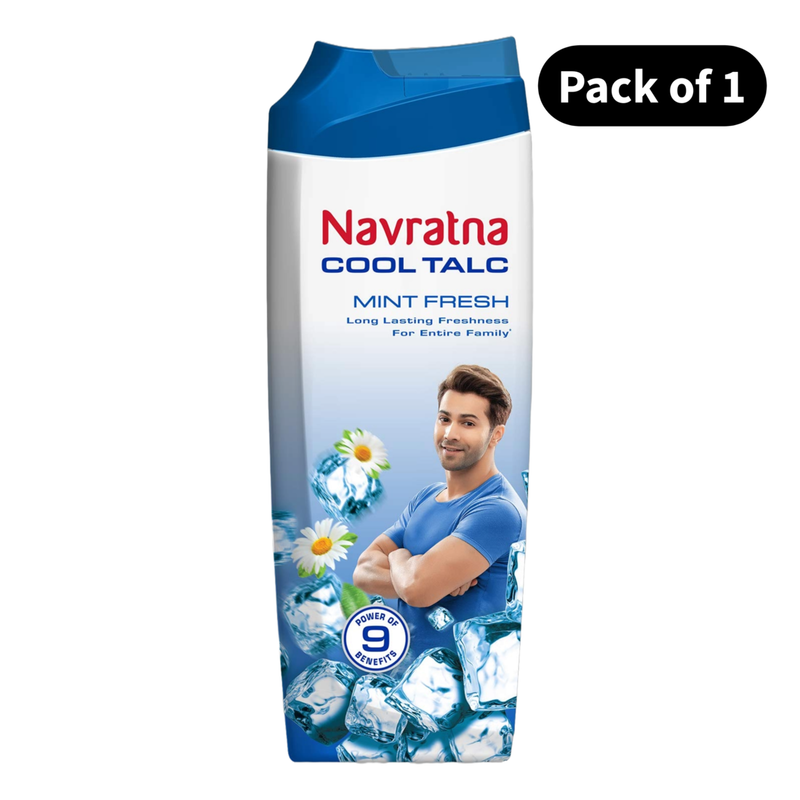 Herbal Mint Fresh Cool Talc Navratna - (50g)