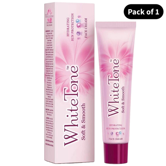 White Tone Hydrating Sun Protection Face Cream - Pack Of 1 (25g)