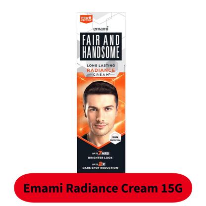 Emami Fair and Handsome Fairness Cream for Men - Deep Action, 15g Tube