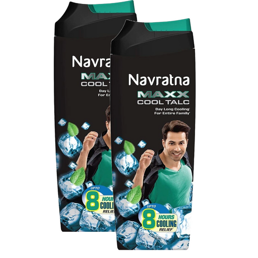 Navratna Maxx Cool Talc - 100g (Pack Of 2)