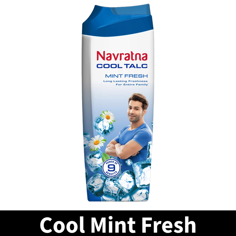 Navratna Mint Fresh Cool Talc - Pack Of 1 (50g)