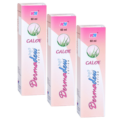 Dermadew Caloe Moisturising Lotion - 60ml (Pack Of 3)