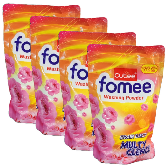 Cutee Fomee Strain Ejector Washing Powder - 500g (Pack Of 4)