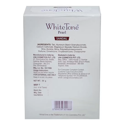 Sandal With Soft & Smooth Formula WhiteTone Face Powder - 50g