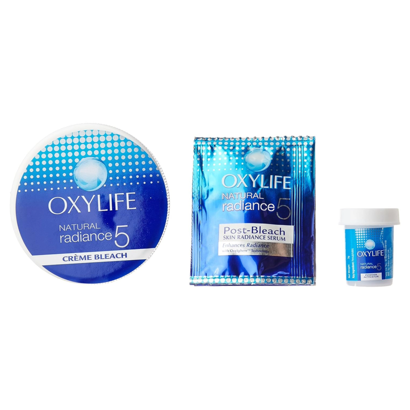 Oxylife Natural Radiance 5 Creme Bleach- With Active Oxygen-9 g (Pack Of 3)