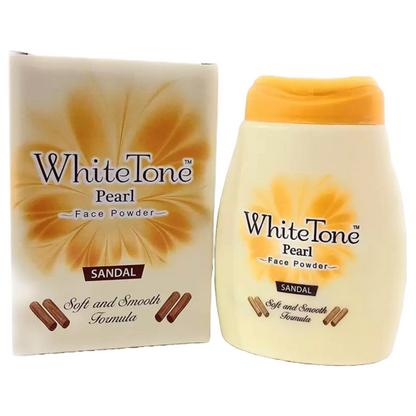 White Tone Sandal Face Powder With Soft & Smooth Formula - 50g