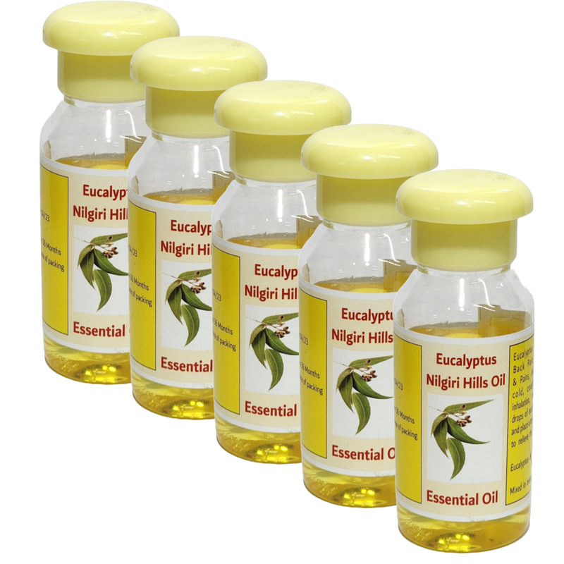 Eucalyptus Nilgiris Natural Oil - 100ml (Pack Of 5)