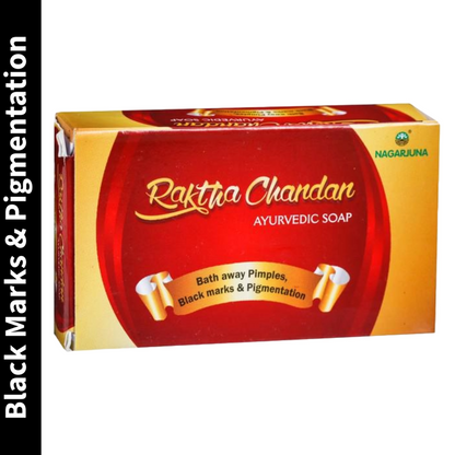 Nagarjuna Raktha Chandan Ayurvedic Pimples & Black Marks Soap 75g