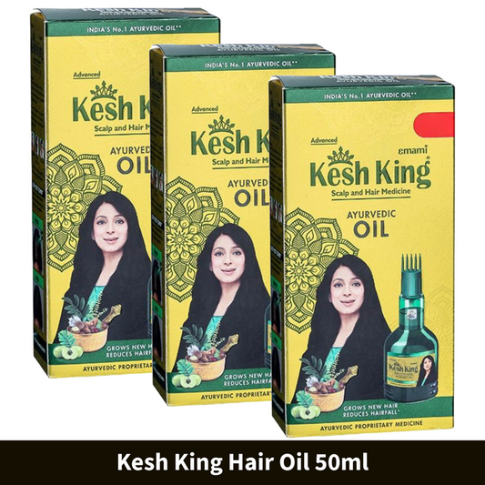 Kesh King Ayurvedic Scalp and Hair Oil - 50ml (Pack Of 3)