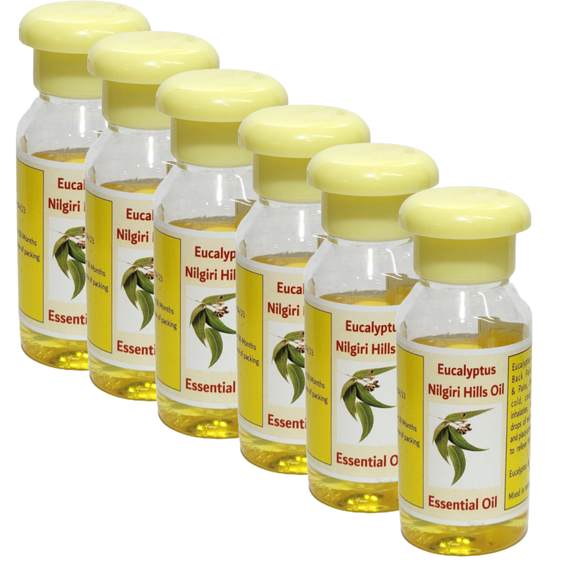 Eucalyptus Nilgiris Natural Oil - 50ml (Pack Of 6)