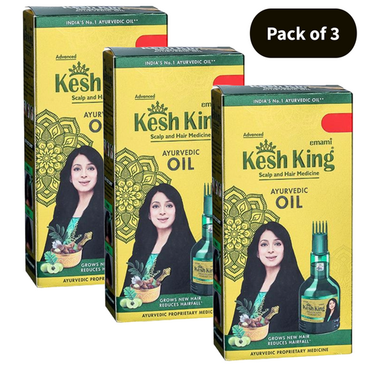 Kesh King Scalp and Hair Medicine Ayurvedic Oil - Pack Of 3 (50ml)