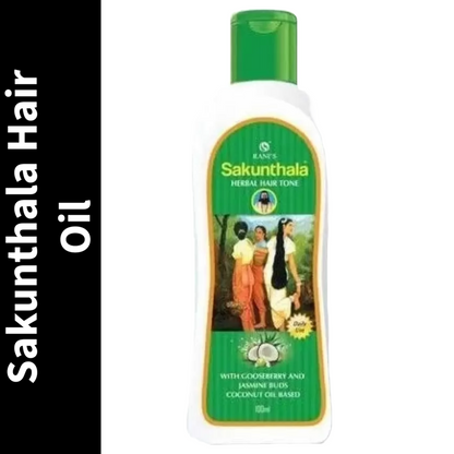 Herbal Hair Tone With Gooseberry & Jasmine Buds Coconut Ranis Sankunthala Oil (80ml)