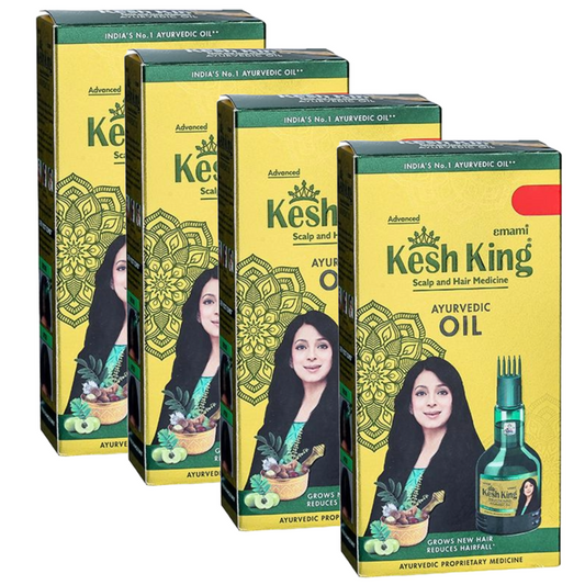 Kesh King Ayurvedic Scalp and Hair Oil - 50ml (Pack Of 4)