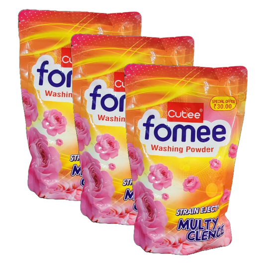 Cutee Fomee Strain Ejector Washing Powder - Pack Of 3 (500g)