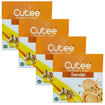 Cutee Sandal The Beauty Soap - 100g (Pack Of 4)