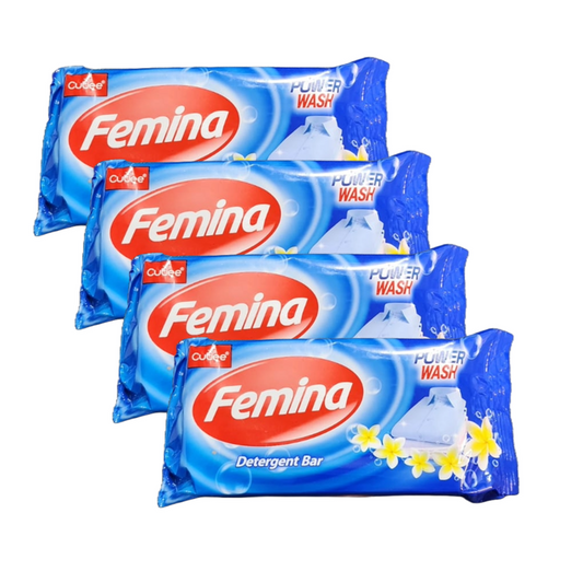 Cutee Femina Detergent Bar Power Wash - 175g (Pack Of 4)